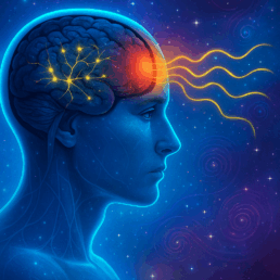 Mind with reduced GABA connecting more to psi in world around